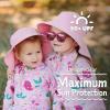 JAN & JUL Long Sleeve 2-pc UV Swim-Suit Set with Shorts (Baby, Toddler, Kids)(Pink Mermaid)