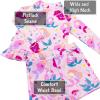 JAN & JUL Long Sleeve 2-pc UV Swim-Suit Set with Shorts (Baby, Toddler, Kids)(Pink Mermaid)