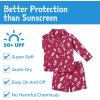 JAN & JUL Long Sleeve 2-pc UV Swim-Suit Set with Shorts (Baby, Toddler, Kids)(Pink Petal)