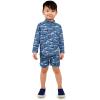 JAN & JUL Long Sleeve 2-pc UV Swim-Suit Set with Shorts (Baby, Toddler, Kids)(Shark)