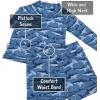 JAN & JUL Long Sleeve 2-pc UV Swim-Suit Set with Shorts (Baby, Toddler, Kids)(Shark)