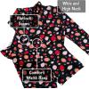 JAN & JUL Long Sleeve 2-pc UV Swim-Suit Set with Shorts (Baby, Toddler, Kids)(Strawberry)