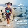 JAN & JUL Long Sleeve 2-pc UV Swim-Suit Set with Shorts (Baby, Toddler, Kids)(Strawberry)