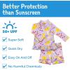 JAN & JUL Long Sleeve 2-pc UV Swim-Suit Set with Shorts (Baby, Toddler, Kids)(Tropical Bloom)