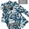 JAN & JUL Long Sleeve 2-pc UV Swim-Suit Set with Shorts (Baby, Toddler, Kids)(Wave Rider)