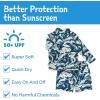 JAN & JUL Long Sleeve 2-pc UV Swim-Suit Set with Shorts (Baby, Toddler, Kids)(Wave Rider)