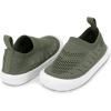 JAN & JUL Machine Washable Knit Shoes | Breathable Light-Weight Sneakers (Baby/Toddler/Little Kid)(Breeze Knit Shoes: Army Green)