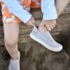 JAN & JUL Machine Washable Knit Shoes | Breathable Light-Weight Sneakers (Baby/Toddler/Little Kid)(Breeze Knit Shoes: Driftwood)