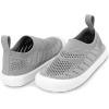 JAN & JUL Machine Washable Knit Shoes | Breathable Light-Weight Sneakers (Baby/Toddler/Little Kid)(Breeze Knit Shoes: Grey)