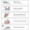 JAN & JUL Machine Washable Knit Shoes | Breathable Light-Weight Sneakers (Baby/Toddler/Little Kid)(Breeze Knit Shoes: Grey)