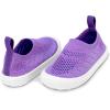 JAN & JUL Machine Washable Knit Shoes | Breathable Light-Weight Sneakers (Baby/Toddler/Little Kid)(Breeze Knit Shoes: Purple Popsicle)