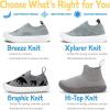 JAN & JUL Machine Washable Knit Shoes | Breathable Light-Weight Sneakers (Baby/Toddler/Little Kid)(Breeze Knit Shoes: Purple Popsicle)