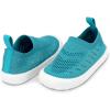 JAN & JUL Machine Washable Knit Shoes | Breathable Light-Weight Sneakers (Baby/Toddler/Little Kid)(Breeze Knit Shoes: Teal)