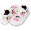 JAN & JUL Machine Washable Knit Shoes | Breathable Light-Weight Sneakers (Baby/Toddler/Little Kid)(Graphic Knit Shoes: Cherries)