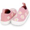 JAN & JUL Machine Washable Knit Shoes | Breathable Light-Weight Sneakers (Baby/Toddler/Little Kid)(Graphic Knit Shoes: Pink Daisy)