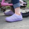 JAN & JUL Machine Washable Knit Shoes | Breathable Light-Weight Sneakers (Baby/Toddler/Little Kid)(Jelly Jumper Flow Shoes: Lavender)