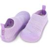 JAN & JUL Machine Washable Knit Shoes | Breathable Light-Weight Sneakers (Baby/Toddler/Little Kid)(Jelly Jumper Flow Shoes: Lavender)