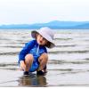 JAN & JUL Quick Dry Sun-Hat with Neck Flap for Swimming Boys’ Beach Hat(Grey Cloud)