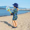 JAN & JUL Quick Dry Sun-Hat with Neck Flap for Swimming Boys’ Beach Hat(Navy)