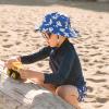 JAN & JUL Quick Dry Sun-Hat with Neck Flap for Swimming Boys’ Beach Hat(Seagull)