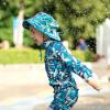 JAN & JUL Quick Dry Sun-Hat with Neck Flap for Swimming Boys’ Beach Hat(Tropical)