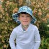 JAN & JUL Quick Dry Sun-Hat with Neck Flap for Swimming Boys’ Beach Hat(Wave Rider)