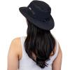 JAN & JUL Sun-hat for Women Men with UV Protection Cowboy Style (Jasper: Black, M)