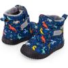 JAN & JUL Toasty-Dry Water-Resistant Winter Boots for Toddlers(Toasty-dry: Space Dinos)