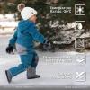 JAN & JUL Toasty-Dry Waterproof Insulated Snow Bib Pants for Kids(Deep Blue)
