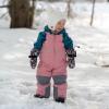 JAN & JUL Toasty-Dry Waterproof Insulated Snow Bib Pants for Kids(Dusty Pink)