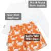 JAN & JUL UV Swim Shorts and Long Sleeve UV Shirt for Toddlers(Swim Shorts: Crabby Crab)
