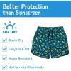 JAN & JUL UV Swim Shorts and Long Sleeve UV Shirt for Toddlers(Swim Shorts: Dinoland)