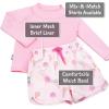 JAN & JUL UV Swim Shorts and Long Sleeve UV Shirt for Toddlers(Swim Shorts: Pink Ice Cream)