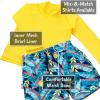JAN & JUL UV Swim Shorts and Long Sleeve UV Shirt for Toddlers(Swim Shorts: Tropical)
