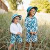 JAN & JUL UV Swim Shorts and Long Sleeve UV Shirt for Toddlers(Swim Shorts: Wave Rider)