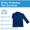 JAN & JUL UV Swim Shorts and Long Sleeve UV Shirt for Toddlers(Uv Shirt: Navy)