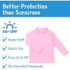 JAN & JUL UV Swim Shorts and Long Sleeve UV Shirt for Toddlers(Uv Shirt: Pink)
