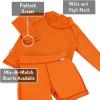 JAN & JUL UV Swim Shorts and Long Sleeve UV Shirt for Toddlers(Uv Shirt: Tangerine)