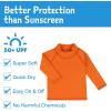 JAN & JUL UV Swim Shorts and Long Sleeve UV Shirt for Toddlers(Uv Shirt: Tangerine)