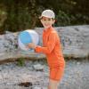 JAN & JUL UV Swim Shorts and Long Sleeve UV Shirt for Toddlers(Uv Shirt: Tangerine)