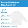 JAN & JUL UV Swim Shorts and Long Sleeve UV Shirt for Toddlers(Uv Shirt: White)