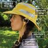 JAN & JUL Unisex Sun Protection Hat for Summer with Mesh, Breathable (Jasper: Yellow, M)
