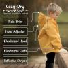 JAN & JUL Waterproof Fleece Lined Rain Jacket, Raincoat for Kids(Fleece-lined: Bear)