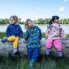 JAN & JUL Waterproof Fleece Lined Rain Jacket, Raincoat for Kids(Fleece-lined: Dinoland)