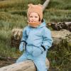 JAN & JUL Waterproof Fleece Lined Rain Jacket, Raincoat for Kids(Fleece-lined: Dusty Blue)