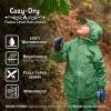 JAN & JUL Waterproof Fleece Lined Rain Jacket, Raincoat for Kids(Fleece-lined: Dusty Blue)