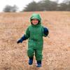 JAN & JUL Waterproof Fleece Lined Rain Jacket, Raincoat for Kids(Fleece-lined: Fern Green)