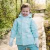 JAN & JUL Waterproof Fleece Lined Rain Jacket, Raincoat for Kids(Fleece-lined: Minty Forest)