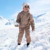 JAN & JUL Waterproof Fleece Lined Rain Jacket, Raincoat for Kids(Fleece-lined: Mountain Trails)