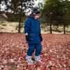 JAN & JUL Waterproof Fleece Lined Rain Jacket, Raincoat for Kids(Fleece-lined: Navy Fox)